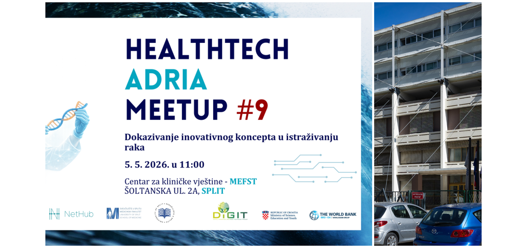 Medicinski fakultet domaćin 9. Healthtech Adria Meetupa: Fokus na dokazivanju inovacija u istraživanju raka